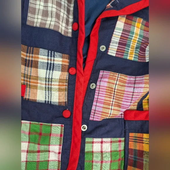 1970s Patches Patchwork Cotton Blazer